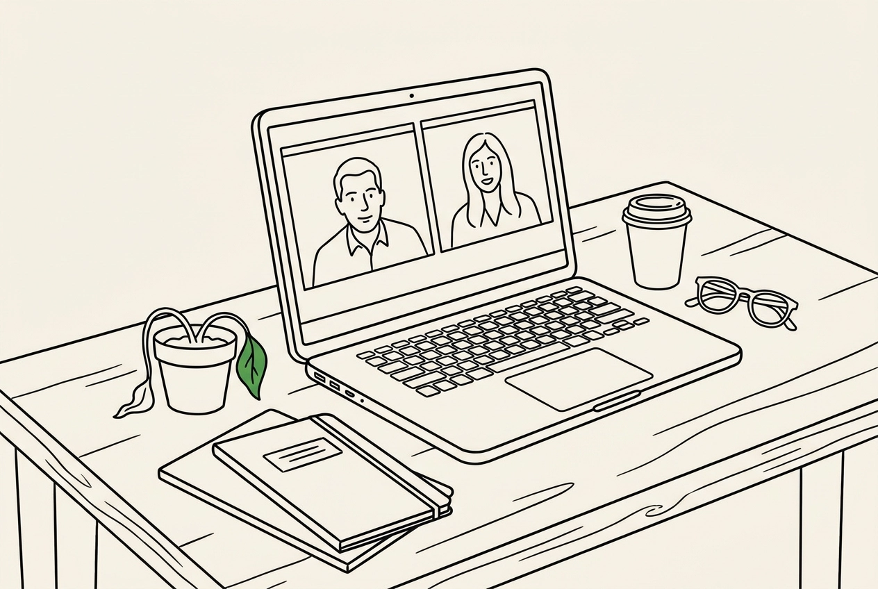 Professional header image for educational tutorial: Gottman Method Couples Therapy Online: Four Horsemen at Home